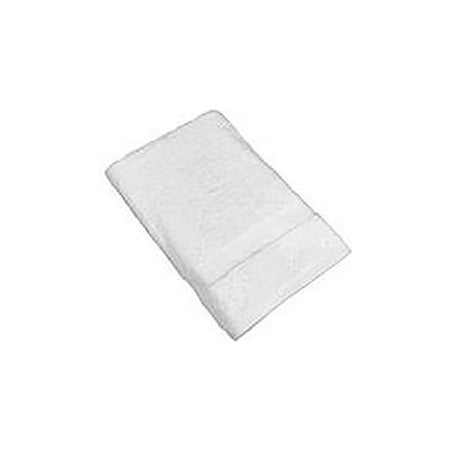 Monarch Brands Admiral Hospitality Standard Bath Towel, 24" x 50", White, 60 Towels ADML-2450-10.5